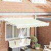 vidaXL Tenda Retrattile Crema 300 x 200 cm Poliestere e Metallo