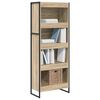 vidaXL Armadio per Libri Sonoma 80 x 30 x 155 cm Legno multistrato