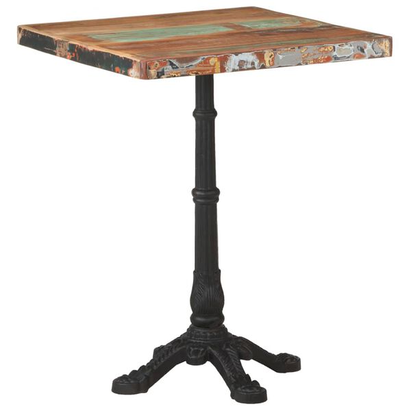vidaXL Tavolo da Bistrot 60x60x76 cm in Legno Massello di Recupero
