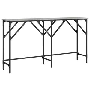 vidaXL Tavolo Consolle Grigio Sonoma 140x29x75 cm in Legno Multistrato