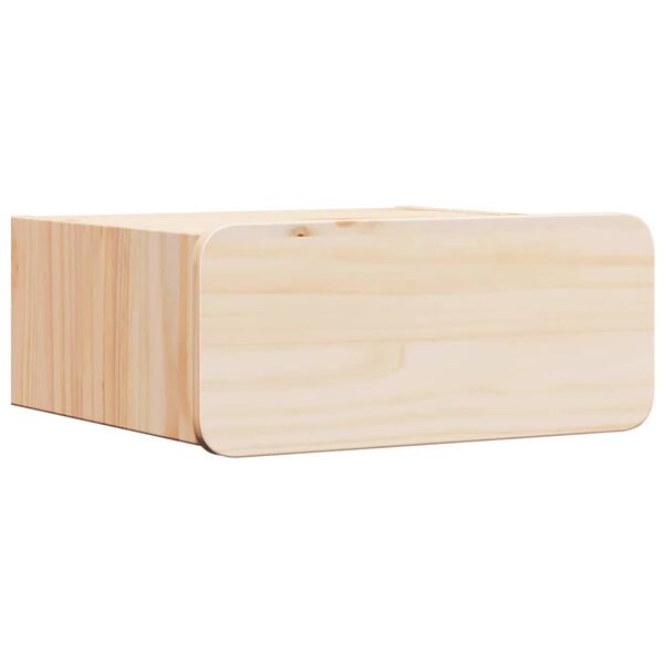 vidaXL Comodino Marrone 39 x 34 x 16,5 cm Legno di pino massello