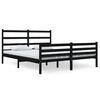 vidaXL Giroletto Nero Massello Pino 150x200cm King Size