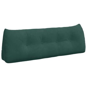vidaXL Cuscino per Schiena Verde Scuro 140 x 24 x 50 cm Velluto