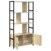vidaXL Libreria Rovere Sonoma 80 x 30 x 155,5 cm Legno multistrato
