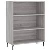 vidaXL Credenza Grigio Sonoma 69,5x34x180 cm in Legno Multistrato