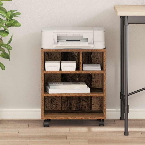 vidaXL Supporto per Stampante Legno vecchio 41 x 32 x 48 cm