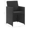 vidaXL Set da Pranzo da Giardino 9 pz con Cuscini in Polyrattan Nero