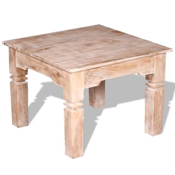 vidaXL Tavolino da Salotto in Legno Massello di Acacia 60x60x45 cm