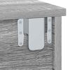 vidaXL Comodino Grigio Sonoma 40 x 31 x 15 cm Legno multistrato