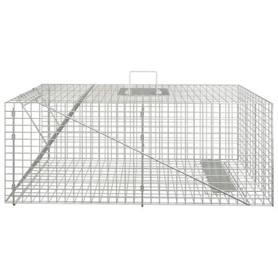 vidaXL Trappola per Animali 64,5x25x26,5 cm in Ferro Zincato