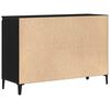 vidaXL Credenza Rovere Nero 104 x 35 x 70 cm Legno multistrato