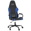 vidaXL Sedia da Gaming Nera e Blu in Similpelle