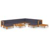 vidaXL Set Divani da Giardino 12 pz con Cuscini in Massello di Acacia