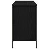 vidaXL Mobile Lavabo con Cassetti Rovere Nero 90x34,5x60 cm
