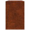 vidaXL Rack per Legna da Ardere 100x40x60 cm in Acciaio Corten