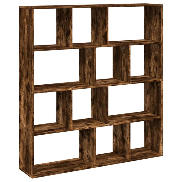 vidaXL Libreria Rovere Fumo 132x29x141,5 cm in Legno Multistrato
