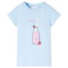 vidaXL Maglietta da Bambina Blu Tenue 140
