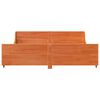 vidaXL Letto senza Materasso Marrone Cera 200x200 cm in Legno di Pino