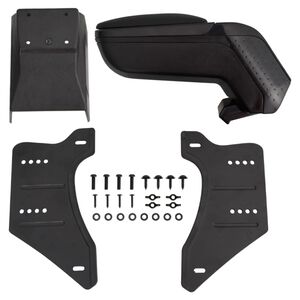 vidaXL Bracciolo universale per auto nero 13x33x(33-53) cm ABS