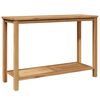 vidaXL Tavolo consolle Marrone 110 x 40 x 75 cm Legno di teak solido