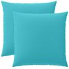 vidaXL Federa 2 pcs HEERLEN Turchese 60 x 60 cm Poliestere
