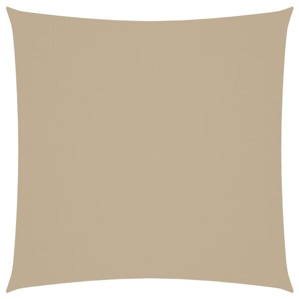 vidaXL Parasole a Vela in Tela Oxford Quadrata 4x4 m Beige