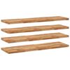 vidaXL Mensole da Parete 4 pz 120x40x4 cm Legno Acacia Rifinito a Olio