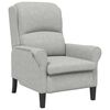 vidaXL poltrona Grigio chiaro 76 x 94 x 102 cm Microfibra