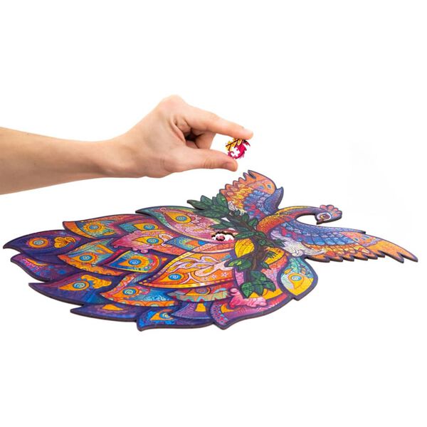 UNIDRAGON Puzzle in Legno 297 pz Fairy Bird King Size30x39 cm
