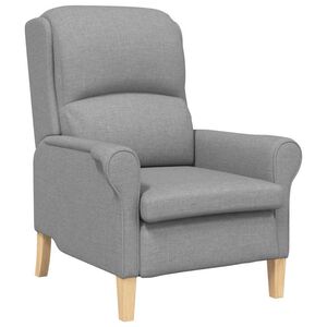 vidaXL poltrona Grigio chiaro Tessuto