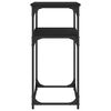 vidaXL Tavolino Consolle Nero 100x35,5x75 cm in Legno Multistrato