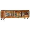 vidaXL Mobile Porta TV 120x30x37 cm in Legno Massello di Recupero