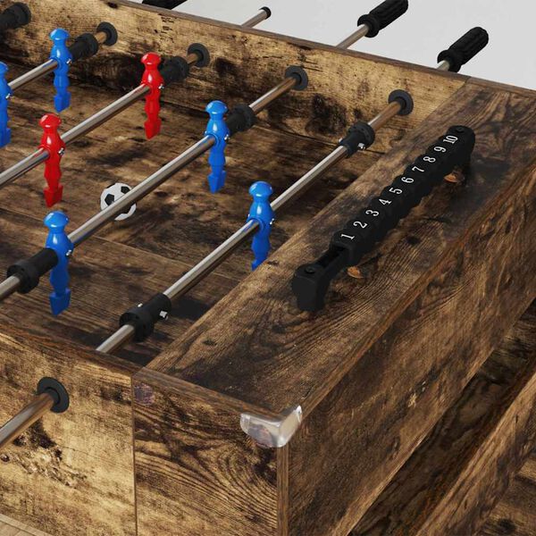 vidaXL Tavolo da Foosball Rovere fum&eacute; 125 x 60,5 x 80 cm