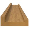 vidaXL Scaffale da parete 2 pcs Beige 80 x 9 x 3 cm Legno multistrato