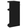 vidaXL Tavolino Nero 29,6 x 29,6 x 60 cm Legno multistrato