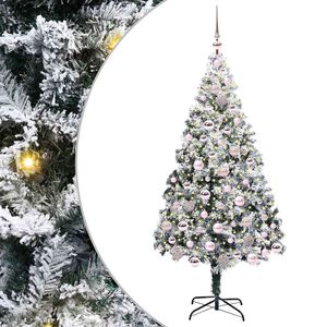 vidaXL Albero di Natale artificiale con 300 LED Bianco 180 cm