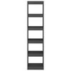 vidaXL Libreria/Divisorio Grigio 40x30x167,5 cm in Massello di Pino