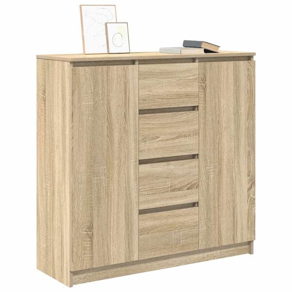 vidaXL Credenza con Cassetti Rovere Sonoma 100,5x35x98,5 cm Truciolato