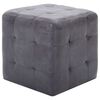 vidaXL Pouf 2 pz Grigio 30x30x30 cm in Similpelle Scamosciata