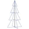 vidaXL Albero di Natale a Cono 360 LED per Interni Esterni 143x250 cm