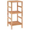 vidaXL Scaffale da Bagno 35,5x35,5x79 cm in Legno Massello di Noce