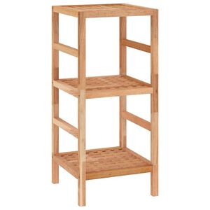 vidaXL Scaffale da Bagno 35,5x35,5x79 cm in Legno Massello di Noce