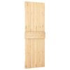 vidaXL Porta Scorrevole con Set Hardware 70x210 cm Legno Massello Pino