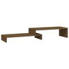 vidaXL Supporto Monitor ambra (52-101)x22x14 cm Legno Massello di Pino