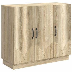 vidaXL Credenza Rovere Sonoma 89 x 34,5 x 77 cm Legno ingegnerizzato