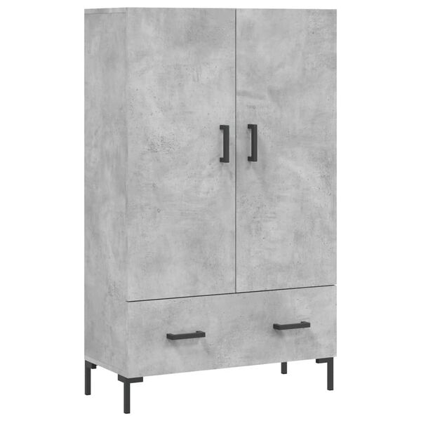vidaXL Credenza Grigio Cemento 69,5x31x115 cm in Legno Multistrato