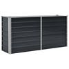 vidaXL Letto Rialzato Giardino Antracite 160x40x77 cm Acciaio Zincato