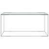 vidaXL Tavolino da Salotto Argento 90x50x43 cm in Acciaio Inox e Vetro