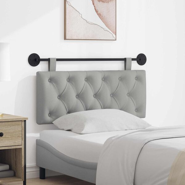 vidaXL Testata appesa Grigio Nuvola 110 x 55 x 7 cm Tessuto