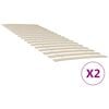 vidaXL Doghe di ricambio per letto con 34 doghe 2 pz 80x200 cm